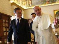 G20: il presidente della Corea del Sud, Moon Jae-in, incontra il Papa