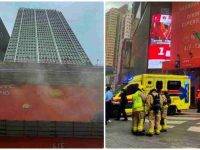 Hong Kong: incendio al World Trade Center, 100 intrappolati sul tetto