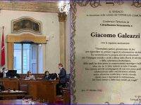 A Giacomo Galeazzi la civica benemerenza della città di Jesi