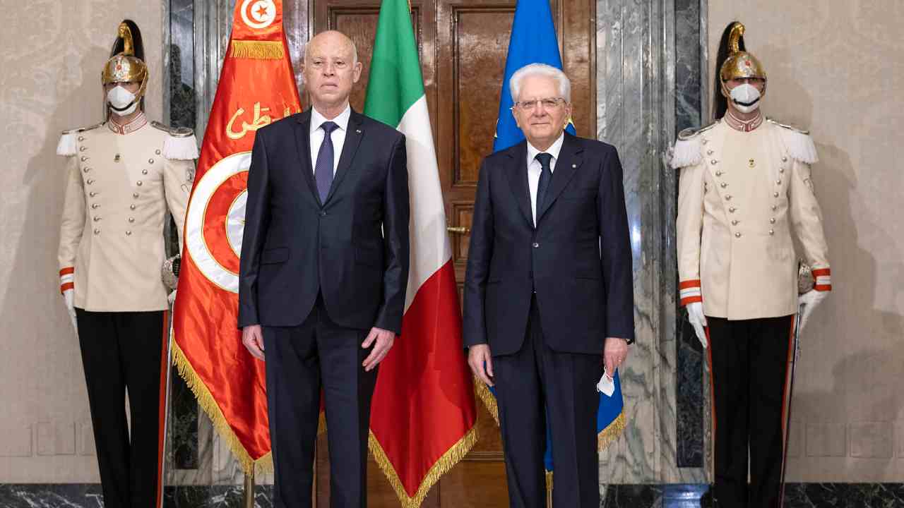 Mattarella ha ricevuto il presidente della Tunisia Saied