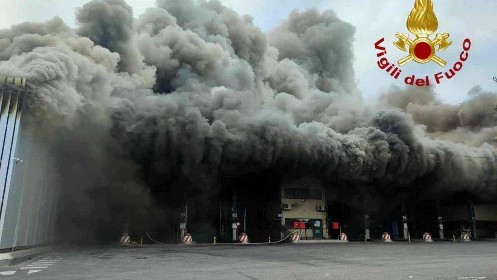 Incendio Malagrotta Roma