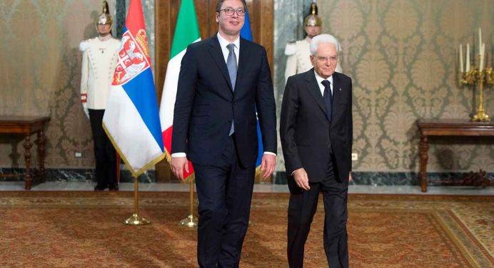 Mattarella scrive a Vucic per la festa Nazionale della Serbia