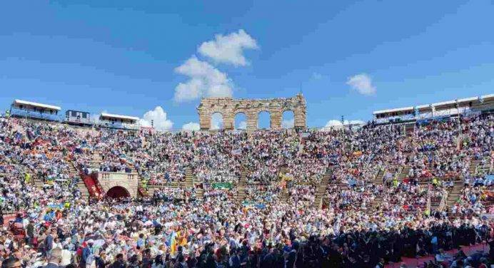 Il Papa all’Arena di Verona per l’incontro su giustizia e pace