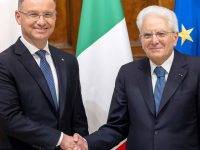 Cassino, Mattarella a Duda: “L’amicizia con la Polonia è cresciuta”