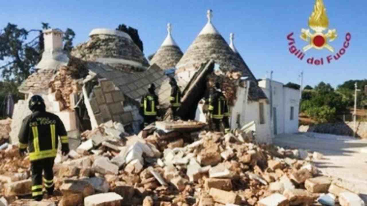 Trullo esplosione